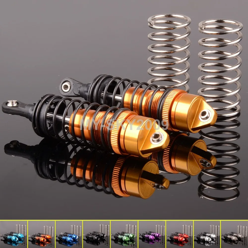 

2pcs Shock absorber with springs 5460 5460X For 1/10th RC Model Off-Road Truck Traxxas E-Revo Slayer Pro 4x4 Summit