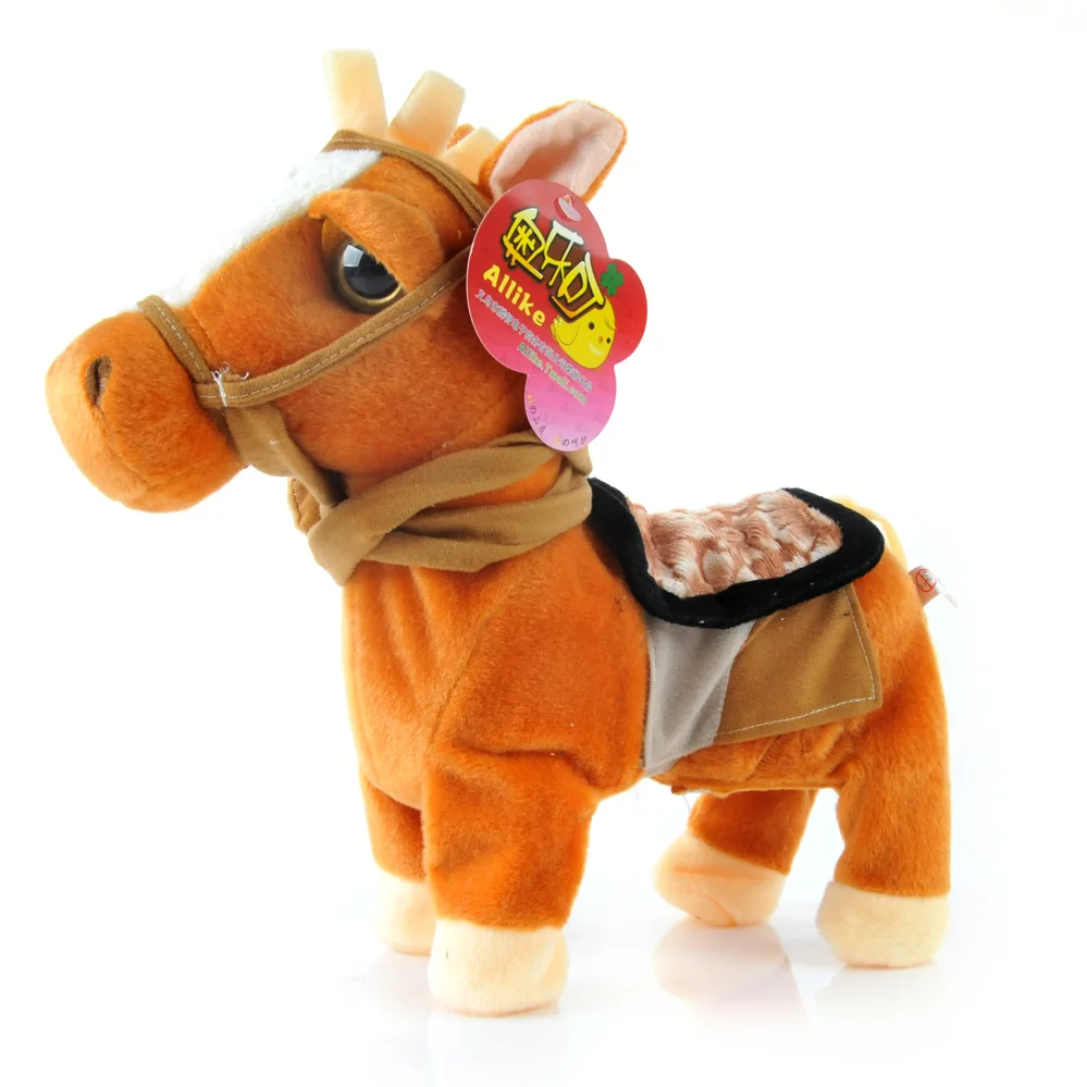 Toy rope cayuse electric plush toy horse music mechanical horse remote