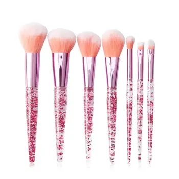 

7 PCS Bling Diamond Unicorn Crystal Makeup Brushes Set Foundation Blending Powder Eye Face Brush Makeup Tool Kit Maquillaje