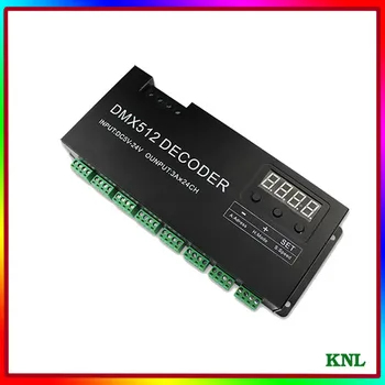 

LED DMX512 decoder, DC5V-12V-24V Stage lighting project led strip rgb DMX controller decoder 24 channel