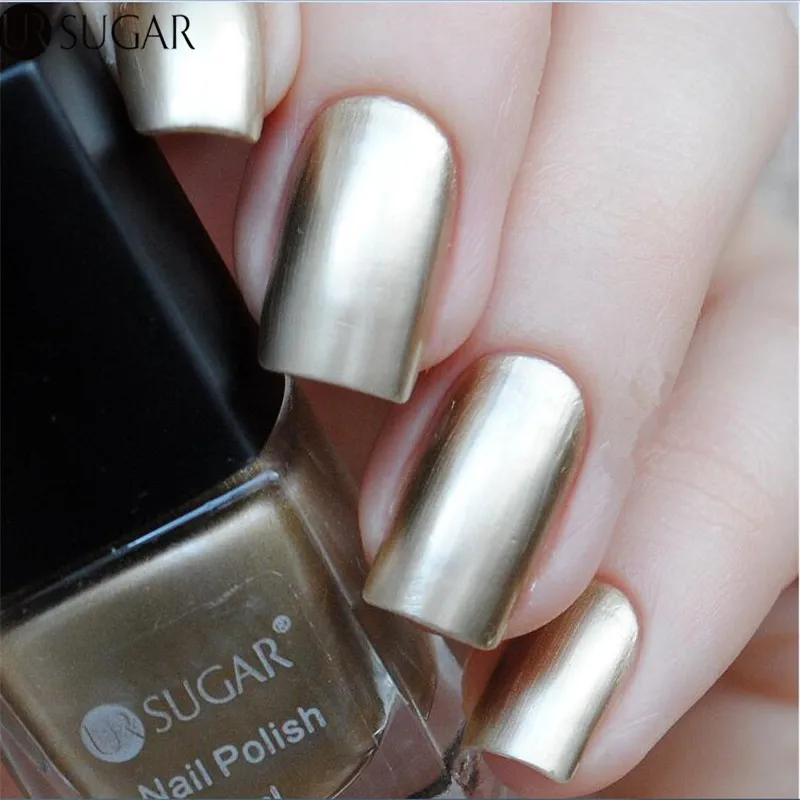 how lacquer polish 6ml Gorgeous Polish Mirror SUGAR Metallic UR Effect Nail