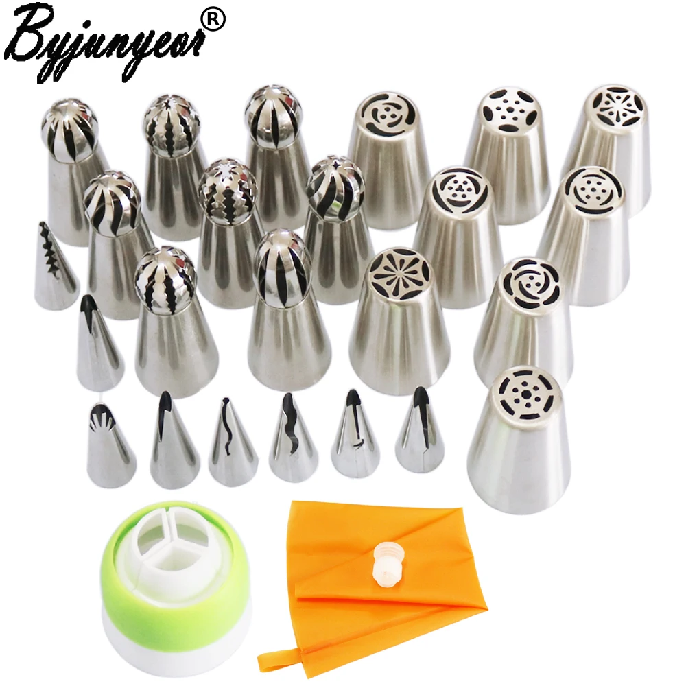 27Pcs Icing Piping Nozzles Pastry Tips Cake Sugarcraft Decorating Tools Set DIY