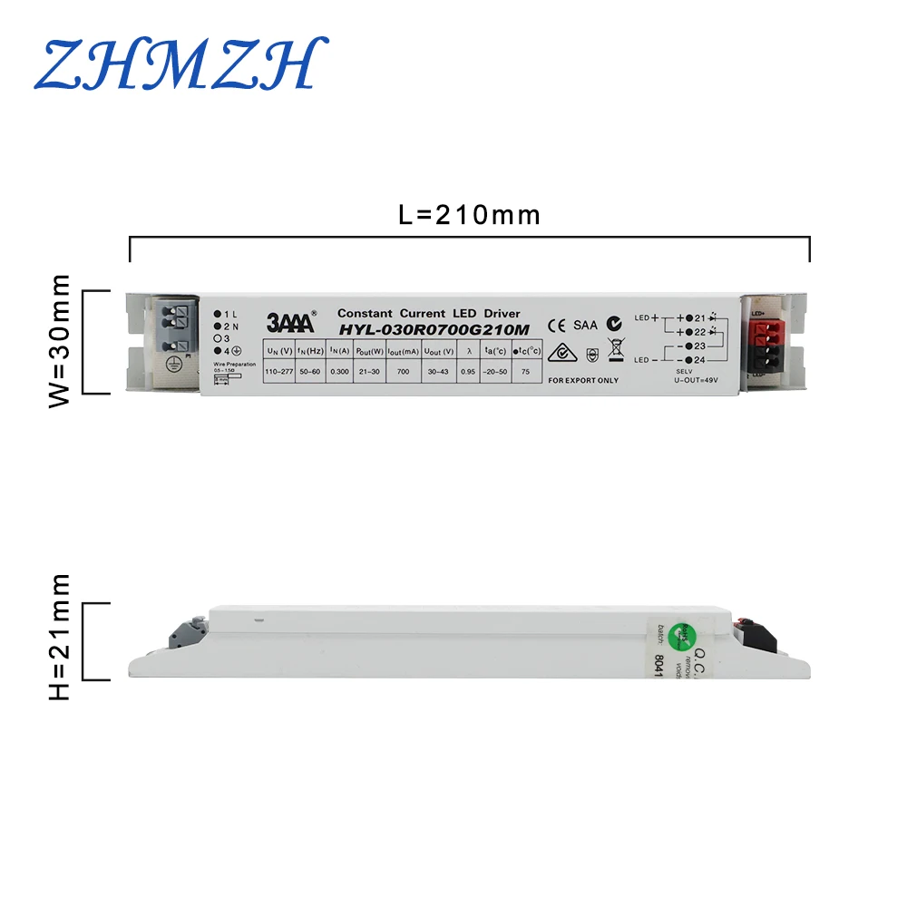 220V с драйвером постоянного тока для светодиода 200mA 350mA 500mA 600mA 700mA 800mA 900mA 1000mA светодиодный Питание 28-40 Вт Lighting трансформатор