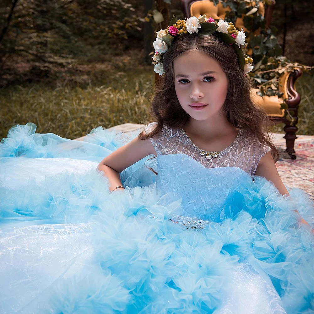 Бальное платье для девочек с круглым вырезом и бусинами|girls dress|dresses for girlsgirls dress