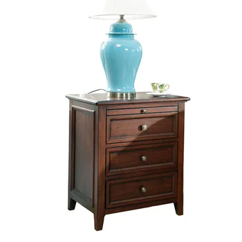 

Nightstands Bedroom Furniture solid wood bedside table night stand mesitas de noche side table bedroom storage sale 50*45*60 cm