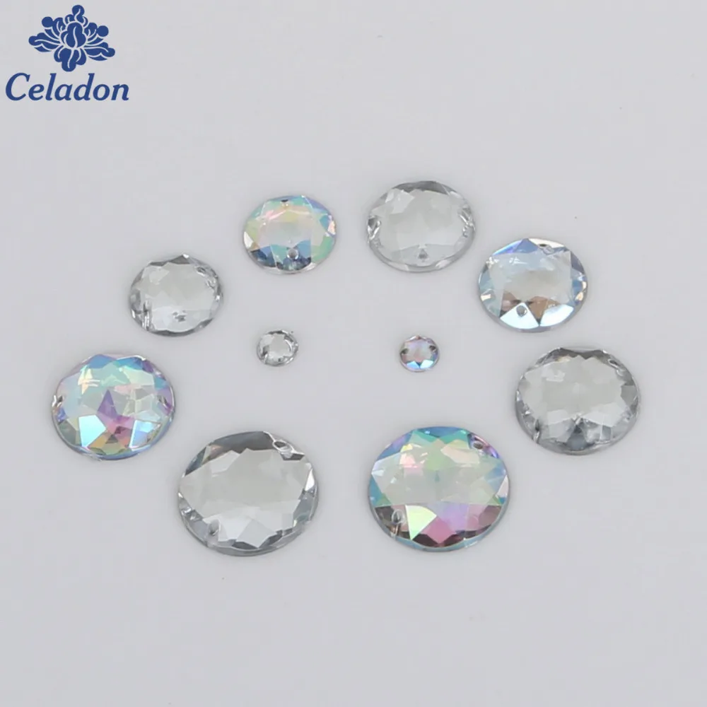 20 200 шт. акриловые стразы с кристаллами 2 отверстия|crystal sew on|crystal on rhinestonessew rhinestone |