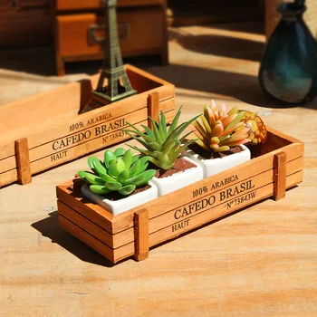 

1pc Antique Wooden Table Sundries Container Cosmetics Organizer Jewelry Storage Box Home Decor Storage Box Wooden Jewelry Holder