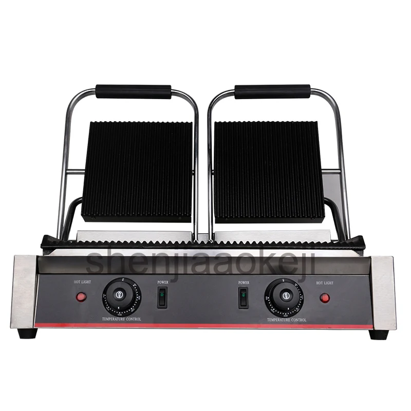 stainless steel Non Stick Panini Press Plates electric griddle Grilling