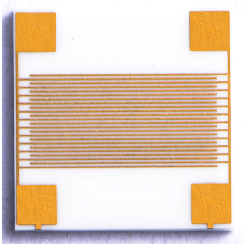 

Lithographic Masking Interdigital Electrode Alumina Ceramic Circuit PCB Sputter Plating Patterning Interdigital Electrode