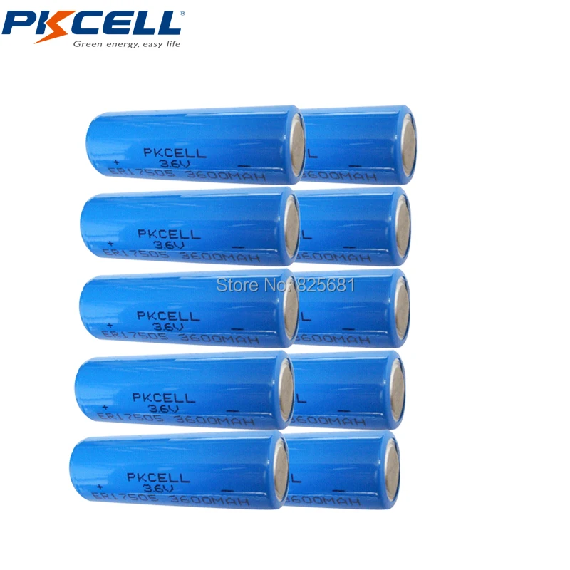 Buy 10PC ER17505 3.6V A Lithium LiSOCL2 Batteries For