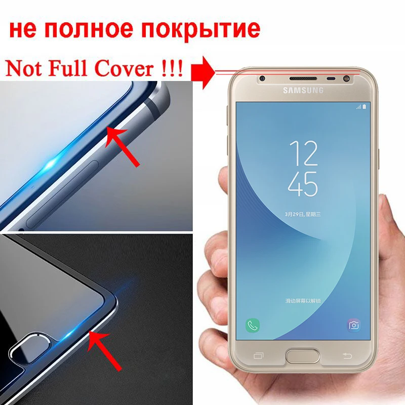 Закаленное стекло для samsung Galaxy J3 J5 J7 A3 A5 A7 Защитная пленка для экрана