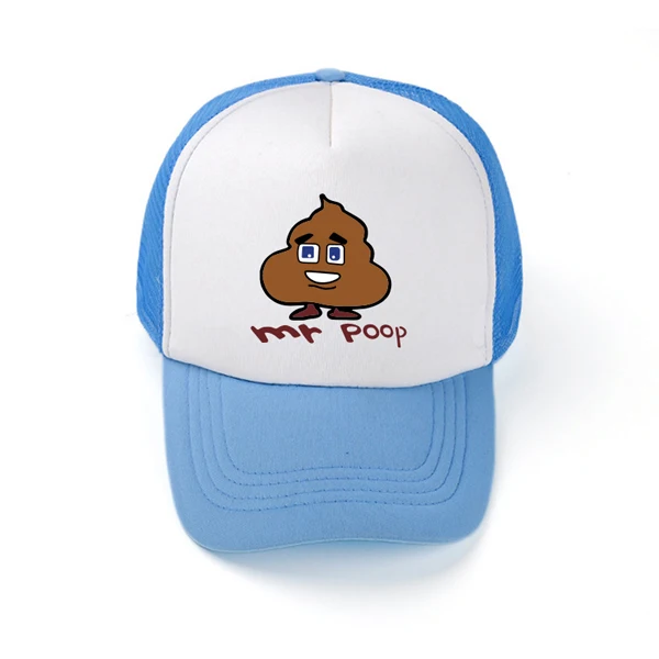 Горячие продажи игровые сторожевые таймеры 2 T-bone шляпа Mr Poop мужские бейсболки подарок на Рождество Хэллоуин feces шляпа подарок на день отца - Цвет: Skyblue