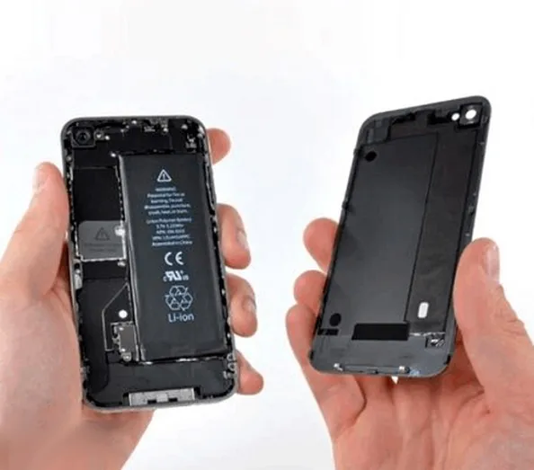 

Wholesale - Back Glass Battery cell phone back glass battery housing covers for phone 4g 4s white and balck color Free DHL