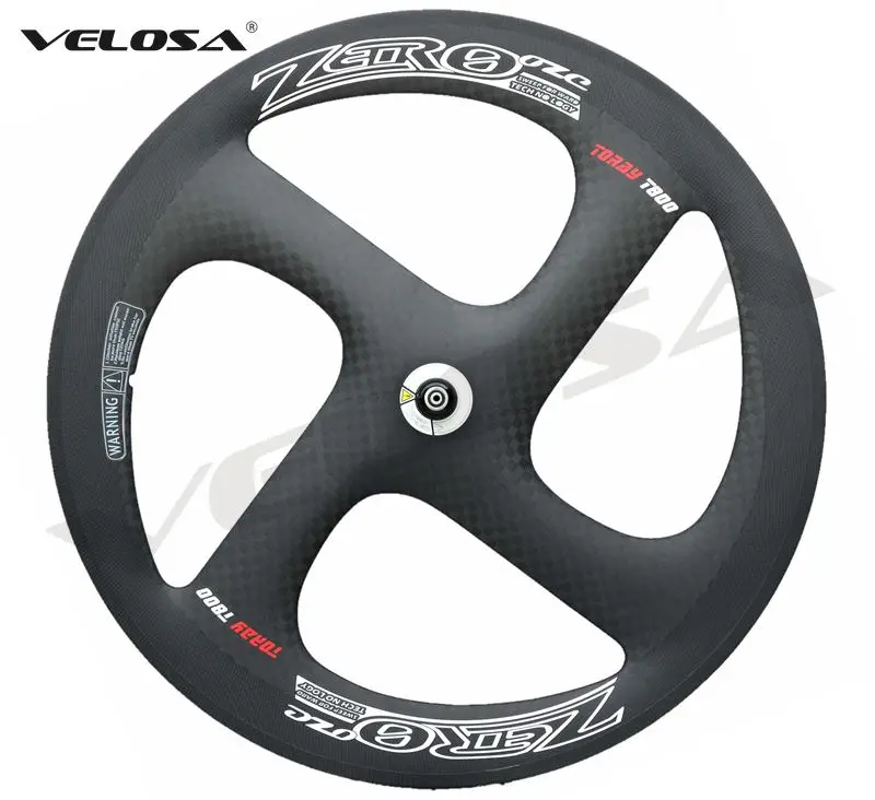 

High grade T800 Full carbon 4 spoke carbon wheel,Zero-4 clincher/tubular wheelset. for Track or Road bike wheel