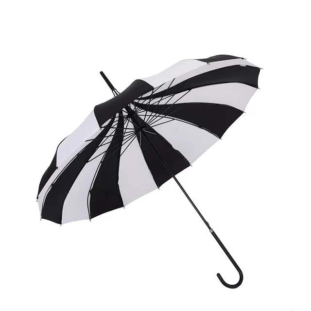 Hot Sale Brand Rain Umbrella Men Quality 16K Strong Windproof Tower Pagoda Rain Umbrella Long Handle