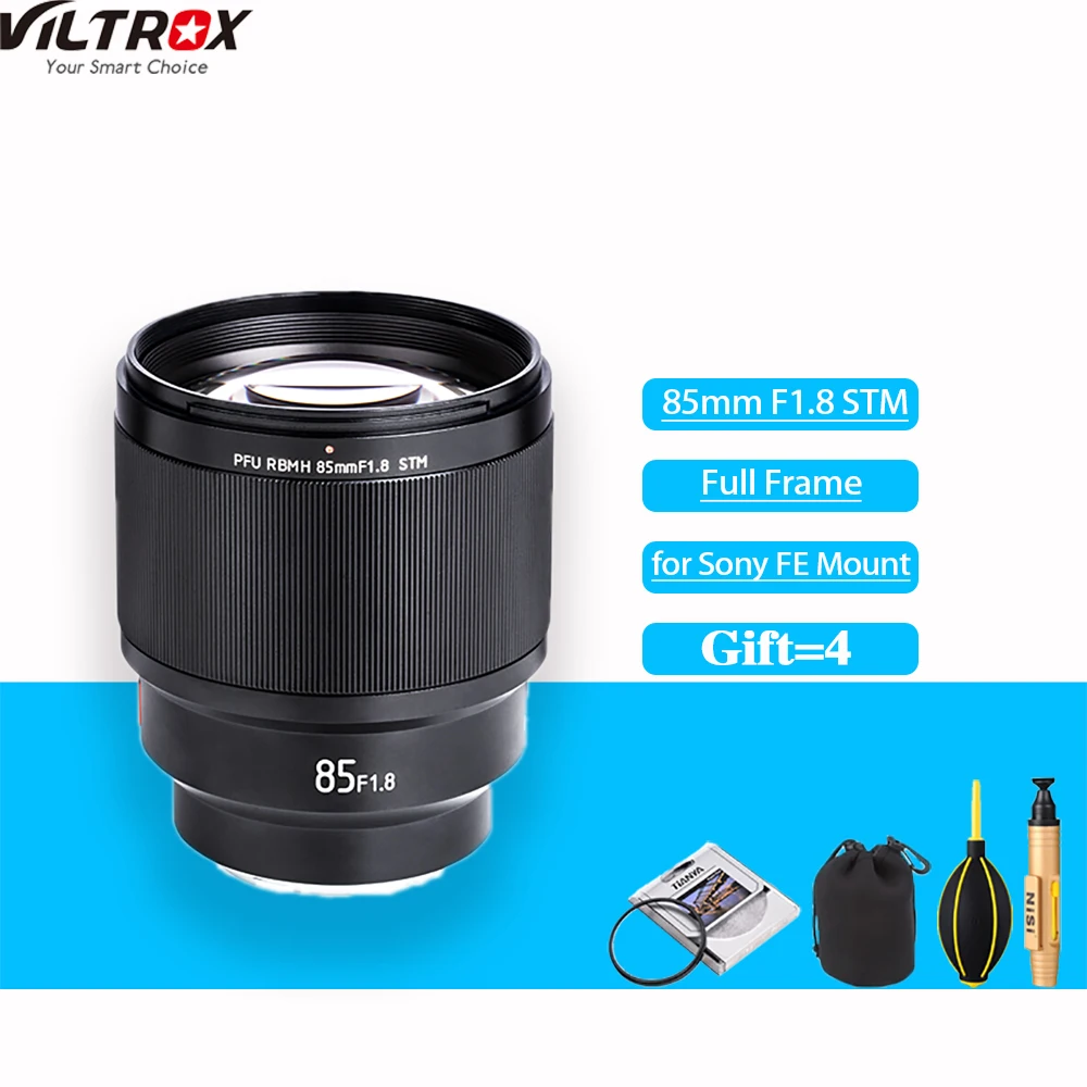 

VILTROX PFU RBMH 85mm F1.8 STM Camera Lens Auto Focus Prime Portrait Lens For Sonny E Mount A9 A7R3 A7M3 A73 A6400 A6000 Lentes