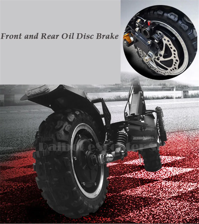 11 Inch Off Road Electric Scooter 60V 2400W Powerful Foldable Electric Bicycle Bike Skateboard for Adults  (18)