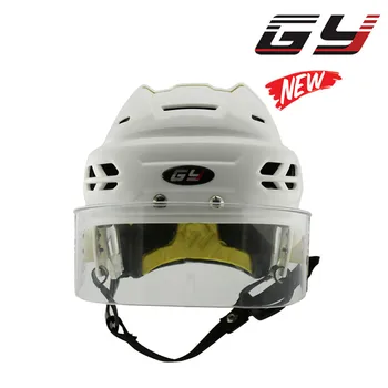 

Professional Protective Gear CE HECC CSA Approved Ice Hockey Player Helmet with Anti-fog Anti-scratch Hockey Visor Free Shipping