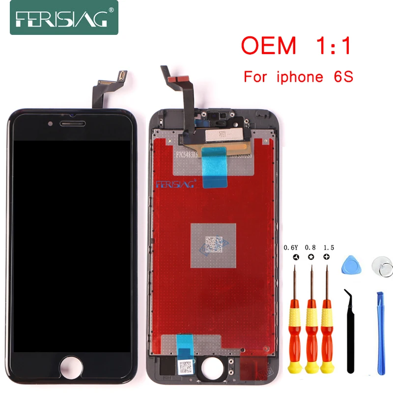 

FERISING AAA Original LCD Display For Apple iPhone 6S 6 S Replacement Display Touch Screen Digitizer Assembly+Tool Kits