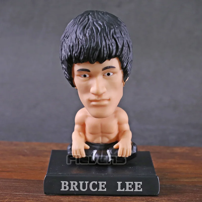 

Bruce Lee PVC Action Figure Toy Bobble Head Doll Gift Mobile Phone Holder
