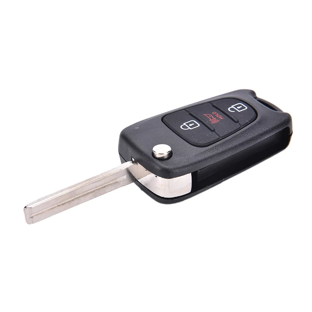 3Buttons Remote Folding Flip Key Case Fob Shell For KIA Soul Rondo SportageB SM