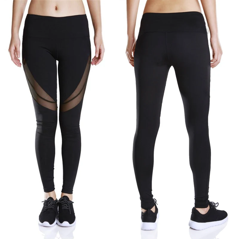 New Fashion Casual Mesh Hollow Out Women Fitness Leggings