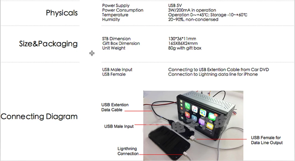usb carplay autoradio 9