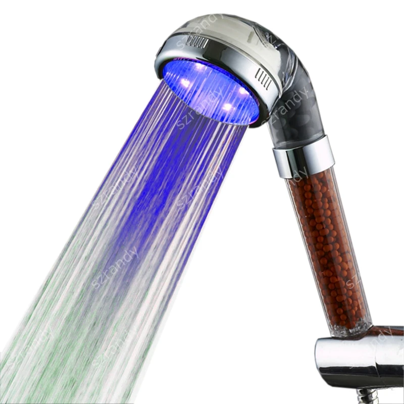 Ld8008b22 Light Blue Color Led Health Shower Heads Shower Head AliExpress