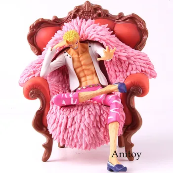 

One Piece P.O.P DX Donquixote Doflamingo Action Figure Sitting On Sofa Anime PVC Collectible Model Toy Decoration Doll