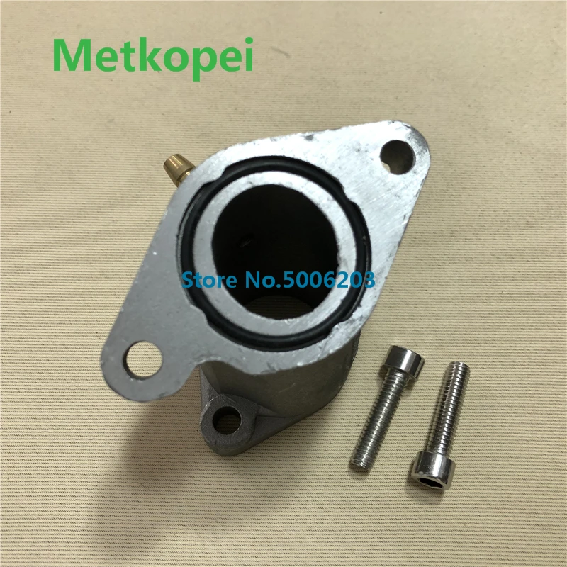 YBR125 carburetor joint aluminum (5)