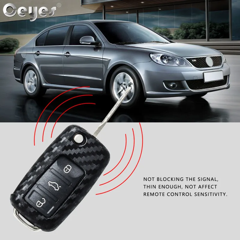 Car Styling Auto Silicone Key Case For Volkswagen Polo Tiguan VW Passat For Skoda Cover Car-Styling Carbon Fiber Accessories key case key case cover