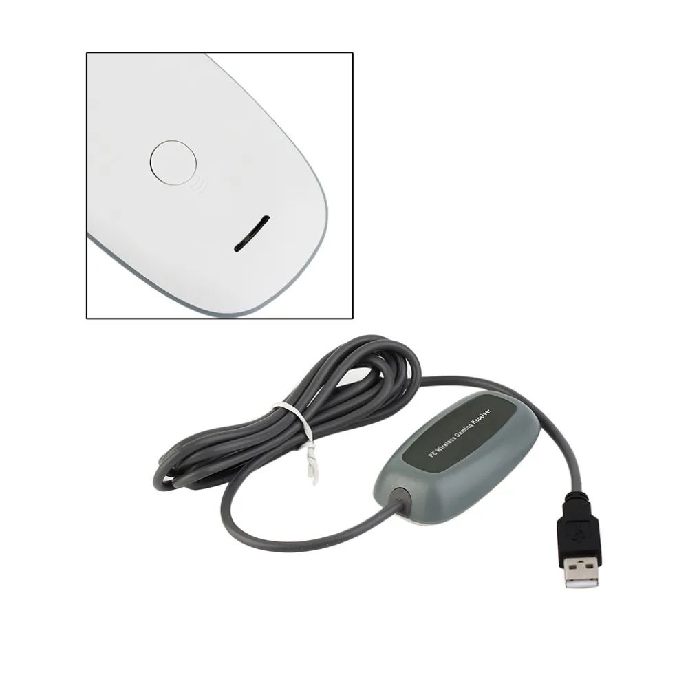 Wireless PC USB 2.0 Receiver for Xbox 360 Controller Gaming USB Receiver Adapter PC Receiver For Microsoft for XBOX 360 with CD