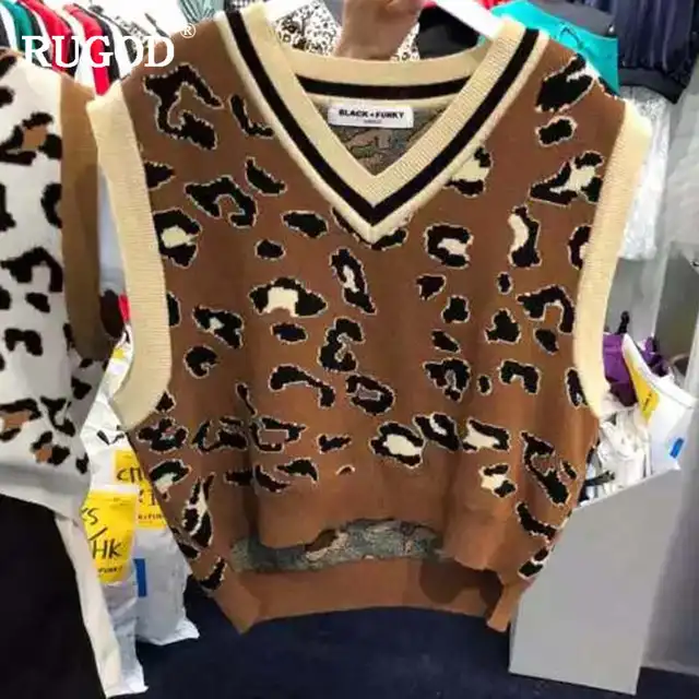 pink leopard sweater