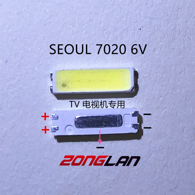 SEOUL LED Backlight 1W 6V 7020 Cool white LCD for TV Application SBIDS2S0E 500PCS | Лампы и освещение