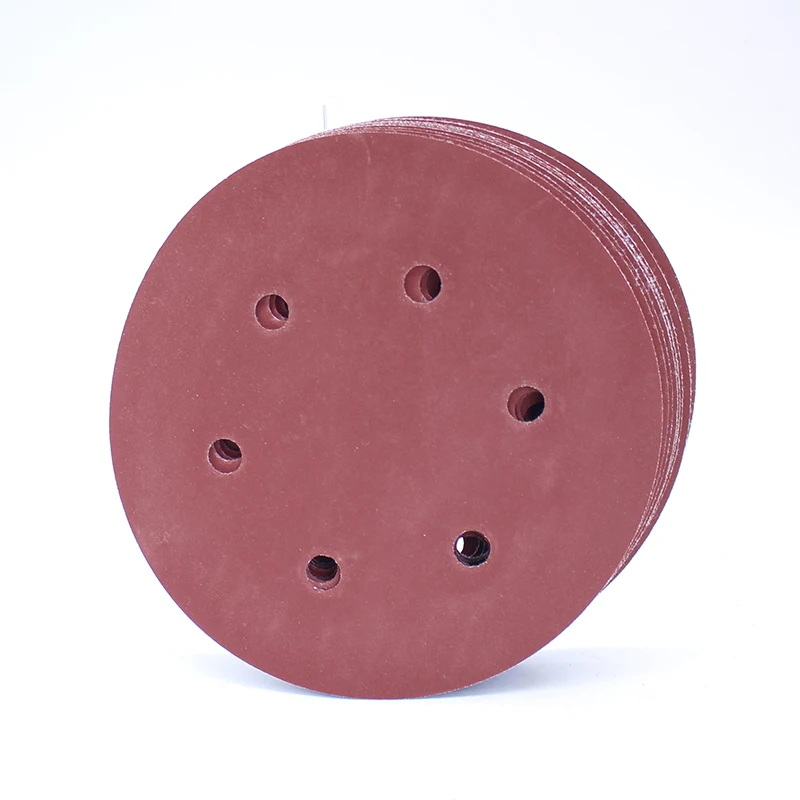 10pcs 6 inches 6 holes sand paper 1