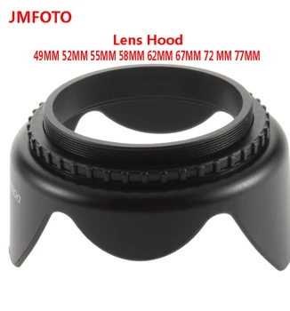 

49mm 52mm 55mm 58mm 62mm 67mm 72mm 77mm 82mm Lens Hood Screw Mount Flower Shape For Canon HOOD Lens Camera