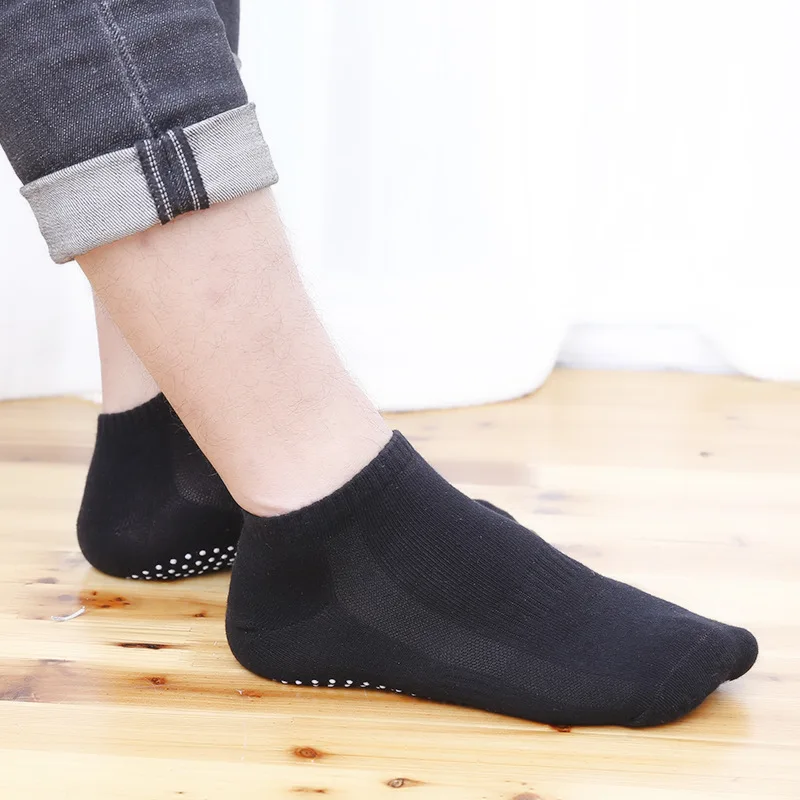 

High quality men's cotton yoga socks, non-slip, early education, parent-child sports socks, men's boat socks, yoga socks
