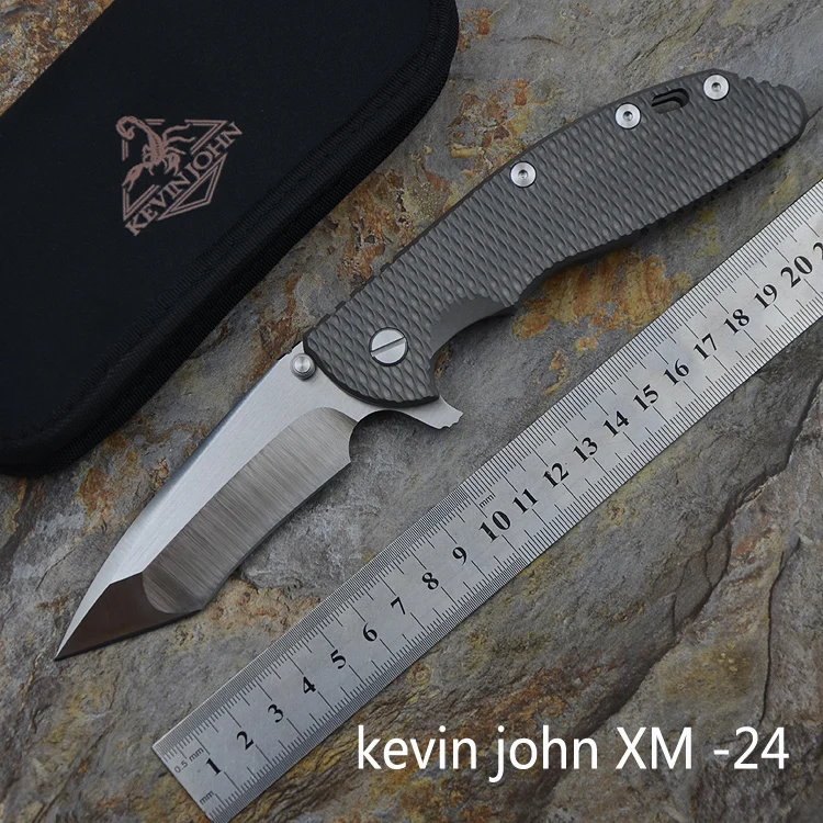 Кевин Джон XM24outdoor Флиппер складной нож Титан ручка S35VN лезвие Тактический camping