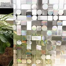 45*200 см 3D лазерная статическая оконная пленка ПВХ анти-УФ стеклянная наклейка Хрустальная непрозрачная декоративная пленка для мебели для спальни дома