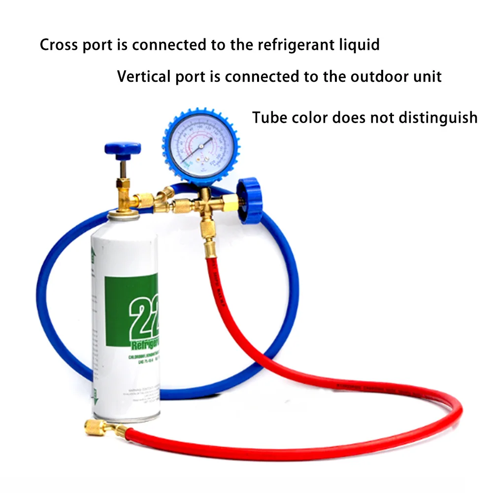 R22 хладагент бытовой автомобильный Кондиционер фторид добавляющий набор инструментов автомобильный Кондиционер фреон охлаждающий газовый счетчик аксессуар