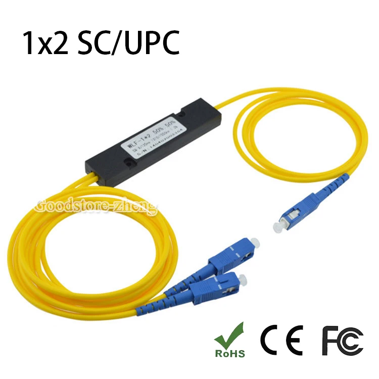 1x2 SC/UPC Волоконно-оптический разветвитель PLC оптоволоконные разделители косички