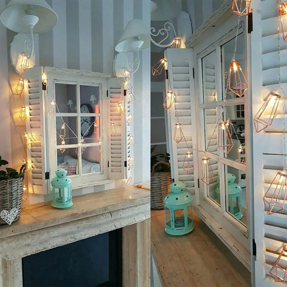 

HNGCHOIGE LED String Light 10 LED Battery Operated Metal Party Fairy Light Decoration Light Warm White