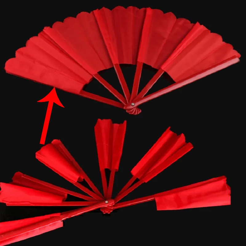 

Free Shipping Red Broken Fan Recovery & Restore Breakaway Fan Magic Props Close Up Stage Magic Tricks Kid funny Toys Child Gifts