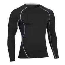 Спортивная рубашка с длинными рукавами для мужчин быстросохнущая Мужская футболка для бега змеиная одежда для фитнеса и спортзала Топ для мужчин s Rashgard футбол Джерси MA25
