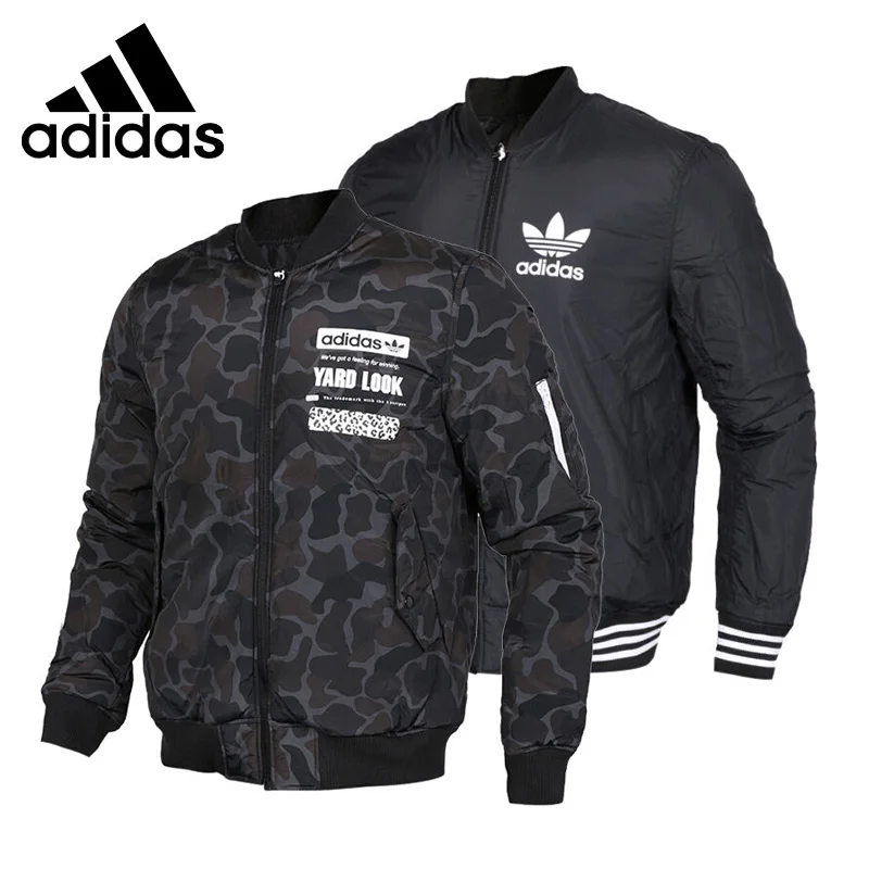 

Original New Arrival 2017 Adidas Originals GRAPHIC REV BOM Men's Cotton-padded Reversible Jacket Sportswear