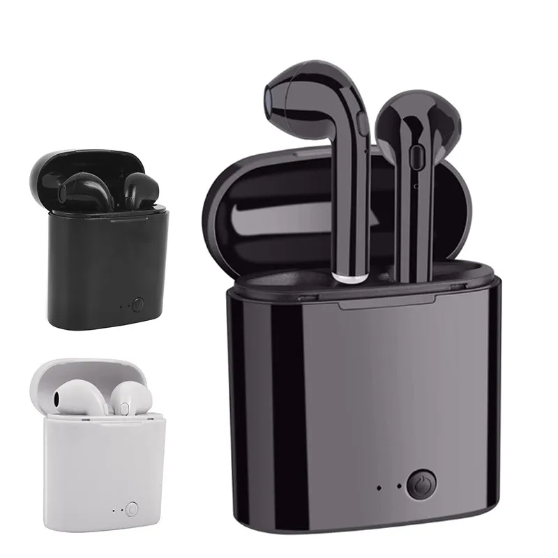 I7s TWS Bluetooth наушники стерео беспроводные с зарядным боксом микрофоном для xiaomi всех