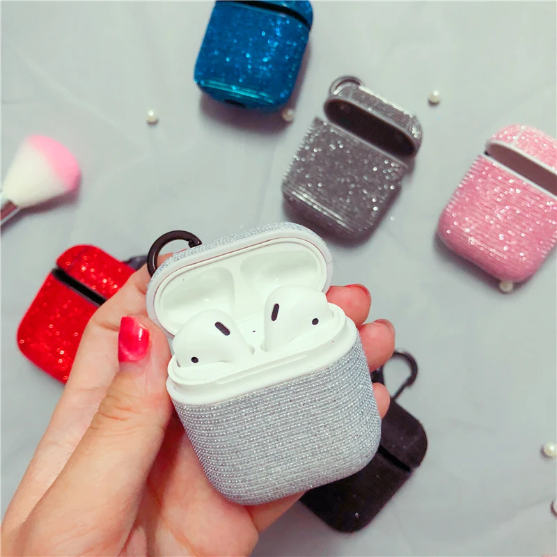 New Glitter all inclusive AirPods Case for Apple AirPods 1/2 personality Bluetooth Headset Box Wireless Earphone Charging Cover New Glitter all inclusive AirPods Case for Apple AirPods 1/2 personality Bluetooth Headset Box Wireless Earphone Charging Cover