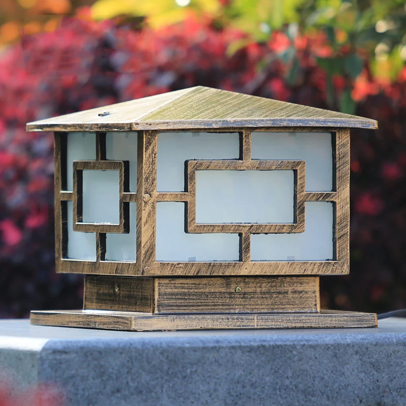 

Europe door column light square pillar lamp outdoor fence lights