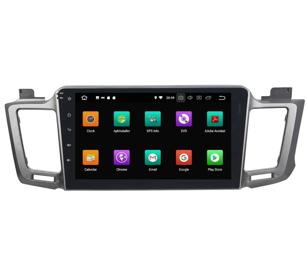 Discount 10.1" Android 8.0 Car Audio DVD Radio GPS Navigation for Toyota RAV4 2012-2015 4GB RAM Bluetooth WIFI USB Mirror-link 32GB ROM 3