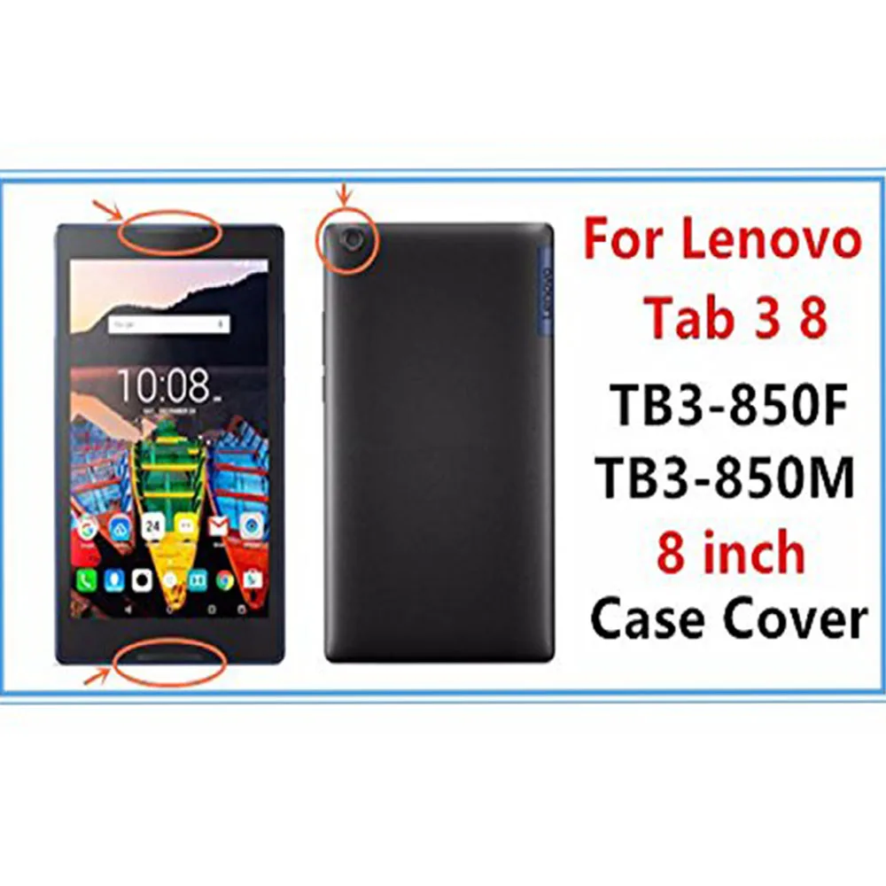 Litchi из искусственной кожи Стенд Tablet Case для lenovo Tab3 8 850 TB3 850F 850M планшет чехол tab3